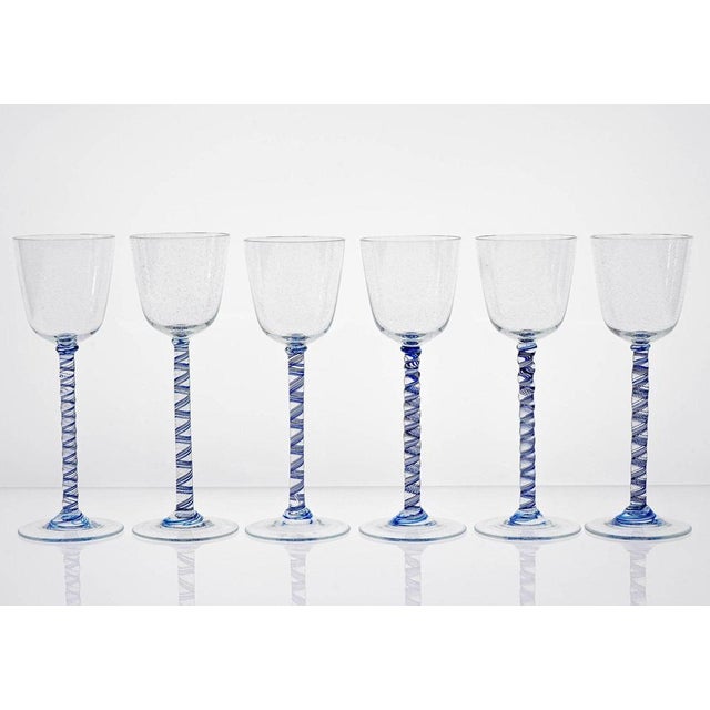 Own a Rare and Exceptional Cenedese Stem Glass Set This once-in-a-lifetime glass set reproduces the classic 18th century...