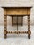 19th-Century French Hand Carved Oak Desk with Iron Stretcher & Solomonic Legs For Sale - Image 6 of 18