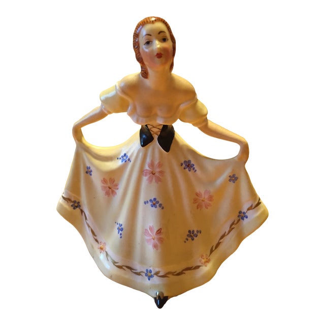1940s Vintage Porcelain Lady Figurine Chairish