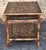 Theodore Alexander Late 20th Century Theodore Alexander Black Japanned and Ornate Bamboo Single Drawer Tier Side Table For Sale - Image 4 of 18