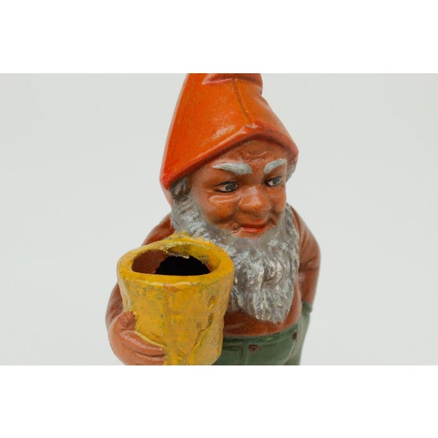 Red Small Terracotta Garden Gnome by Clemens Spang, 1960s For Sale - Image 8 of 12