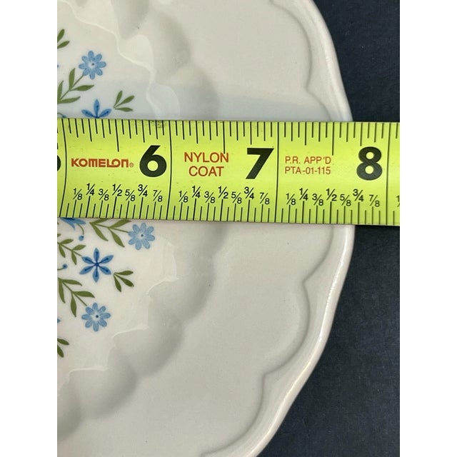 Vintage Mid-Century Modern Knowles Dolly Madison Salad Plates 7.75” - Set of 7 For Sale - Image 4 of 5