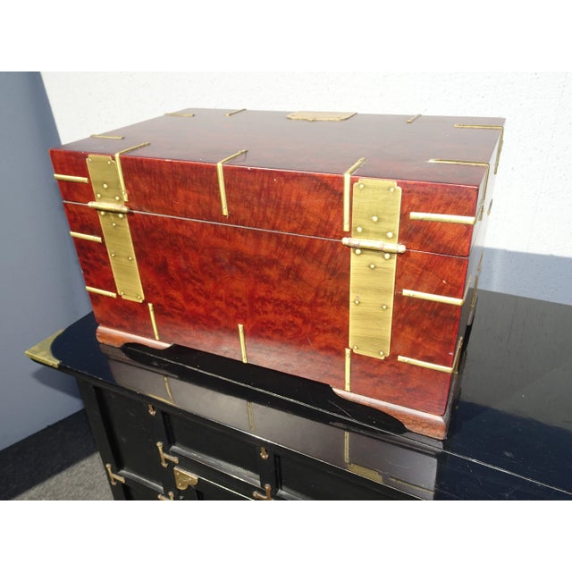 Set of Three Vintage Oriental Asian Jewelry Storage Boxes French Country For Sale - Image 9 of 13