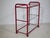 Red Vintage Metal and Glass Trolley, 1980s For Sale - Image 8 of 9