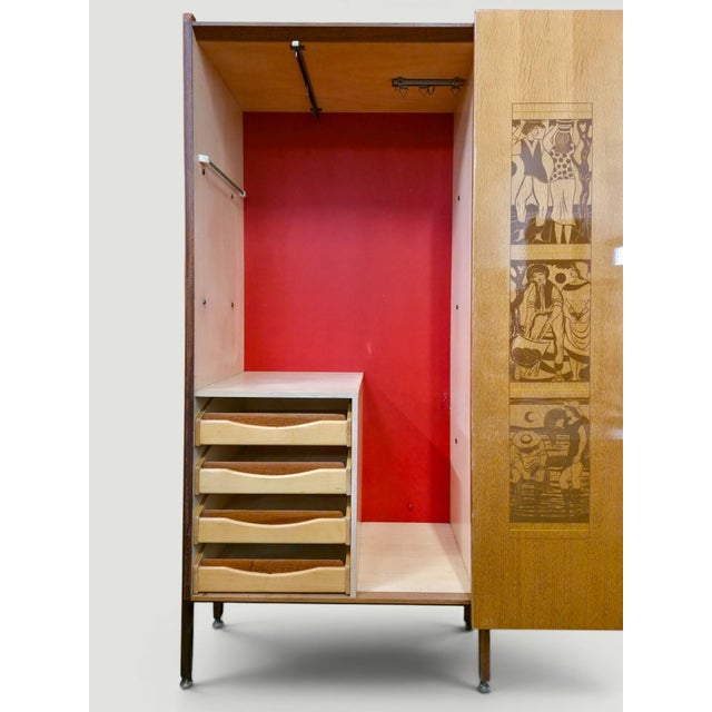 Italian Wardrobe Bookcase by Vittorio Dassi, Italy, 1960s For Sale - Image 10 of 18