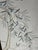 Chinoiserie Soft Grey Chinoiserie Mural | 3-Panel Hand-Painted Tree Branch Wallpaper For Sale - Image 3 of 4