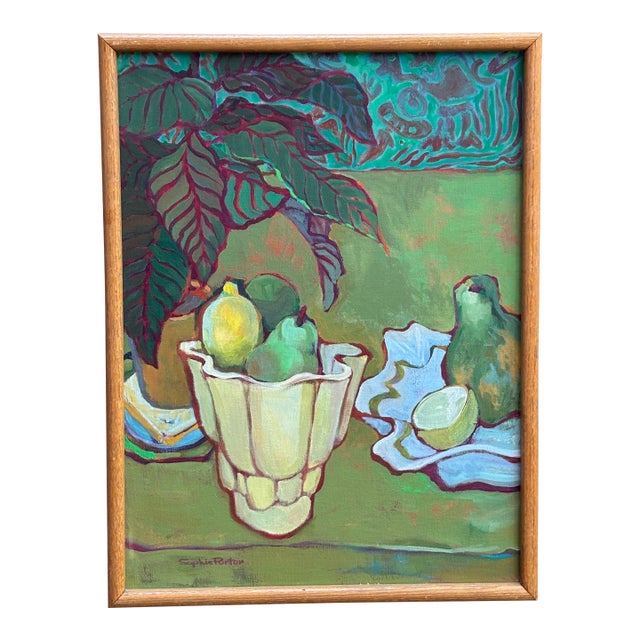 Still Life by Californian Artist Sophie Porter Ca 1960s For Sale