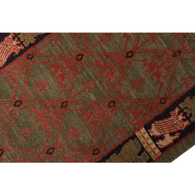 Hand knotted in wool originating from one of our most reputed long-standing partner looms in Nepal, this addition to the...