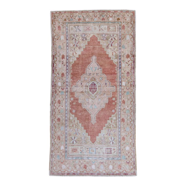 Turkish Vintage Style Anatolian Rug 3'6" x 6'9" For Sale