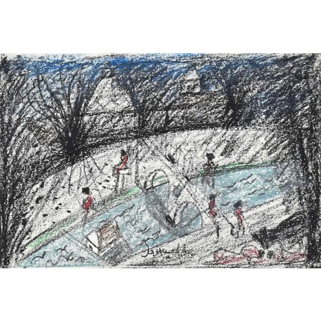 Rome The Tiber is an original Contemporary artwork realized by Nazareno Gattamelata in the 1970s. Original colored oily...