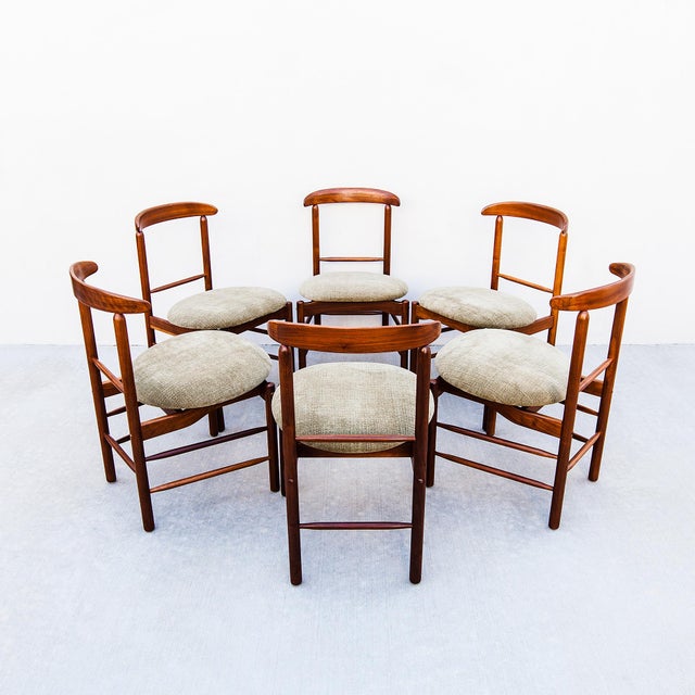 Restored 1950s Greta Grossman Walnut Dining Chairs by Glenn of California For Sale - Image 15 of 15