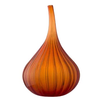 Small Orange Shiny Drops by Renzo Stellon For Sale