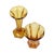 Glass Art Deco Luxval Series Américain Vases in Amber Glass from Val Saint Lambert, 1935, Set of 2 For Sale - Image 7 of 18