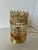 Metal Brass Table Lamp with Amber Beads, 1970s For Sale - Image 7 of 7