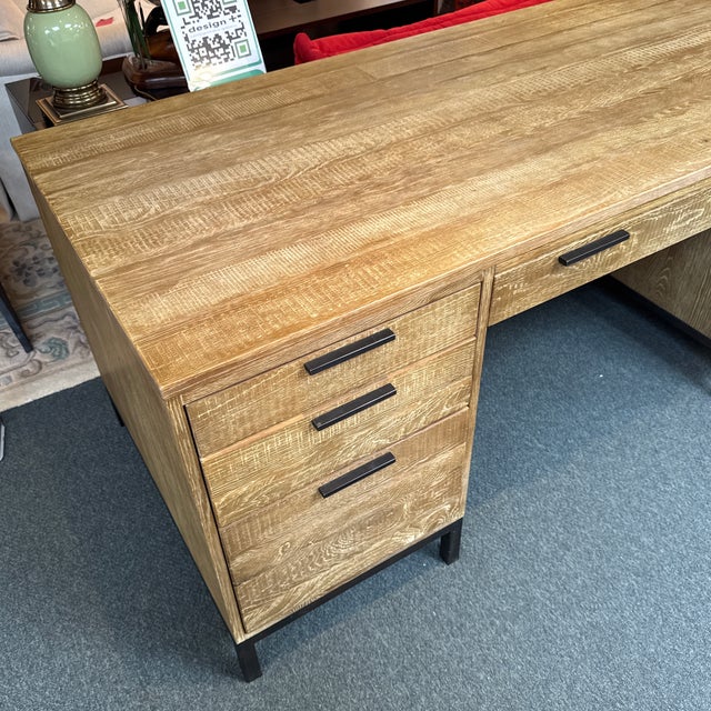 Arhaus Rustic Driftwood Desk For Sale - Image 12 of 12