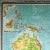 A beautiful vintage school map illustrating the popular region of Australia and Polynesia. Used as teaching material in...