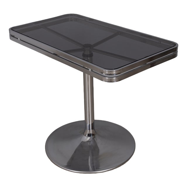 Vintage Metal and Glass Coffee Table by Allegri Parma, 1970s For Sale