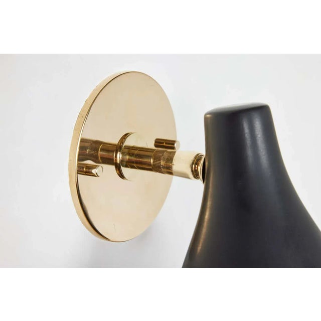 Gino Sarfatti Model #10 Sconces in Black for Arteluce - a Pair For Sale - Image 11 of 12