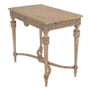 Swedish Gustavian Console Table with Carved Medallion, circa 1860 For Sale