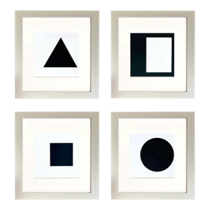 Ellsworth Kelly 1999 Set of Four Linogravures Framed Reproduction