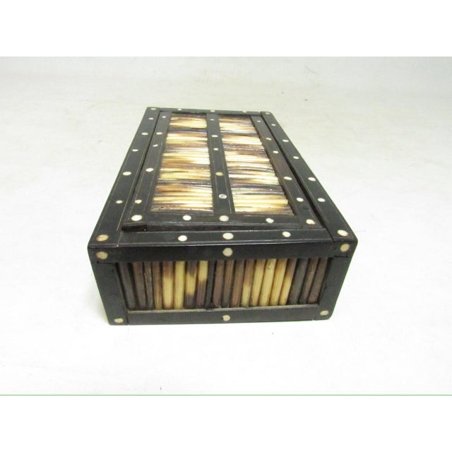 Antique Anglo Indian Porcupine Quill Pencil Box For Sale - Image 10 of 12