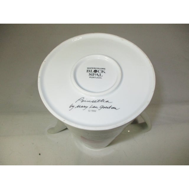 Vintage Block Spal Poinsettia Tea Pot For Sale - Image 6 of 6