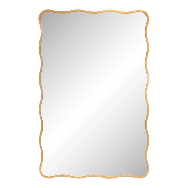 Regina Andrew Candice Wavy Scallop Mirror, Rectangle For Sale