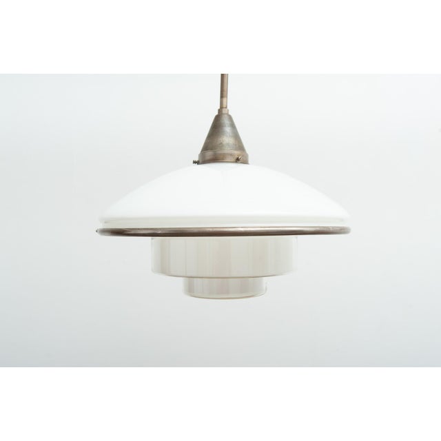 Bauhaus Pendant Lamp by Otto Müller for Sistrah, 1930s For Sale - Image 3 of 16