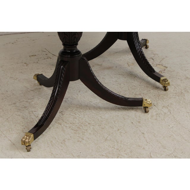 Stickley Banded Top Mahogany Dining Room Table For Sale In Philadelphia - Image 6 of 17