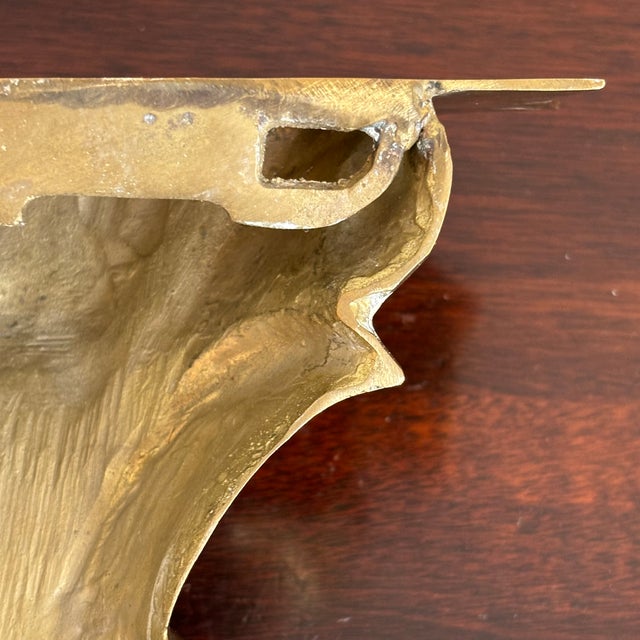Mid-20th Century Italian Renaissance-Style Solid Brass Wall Bracket For Sale - Image 13 of 17
