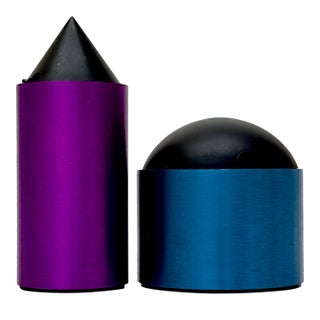 Postmoderne Style Anodized Aluminum Cream & Sugar Set by David Tisdale for Elika For Sale