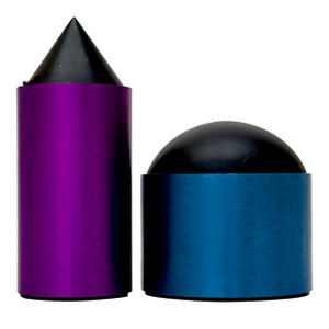 Postmoderne Style Anodized Aluminum Cream & Sugar Set by David Tisdale for Elika