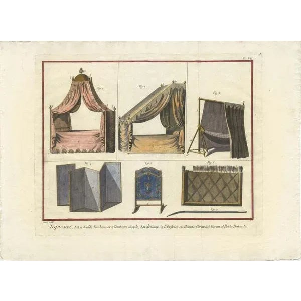 Crafts of comfort and style: upholstery and furniture design in the 1760s from diderot's encyclopédie this original hand-...