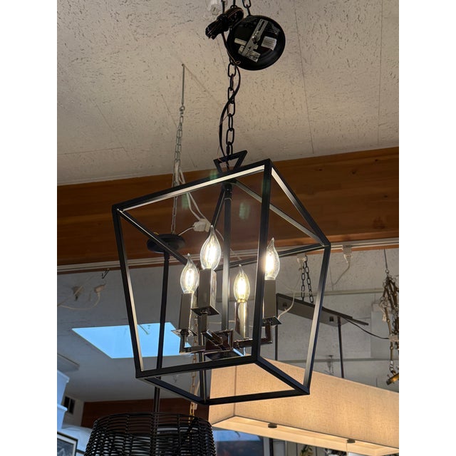 Rustic Rustic Maxim Lighting Abode Four Light Small Chandelier For Sale - Image 3 of 12