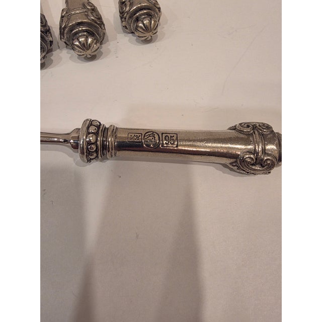 Metal 1990s Vagabond House Pewter and Stainless Flatware Medici Pattern 19 Pieces For Sale - Image 7 of 12