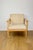 1970s Vintage Loft Lounge Chair in Light Beige Velvet Upholstery and Beech, 1970 For Sale - Image 5 of 10