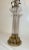 Up for sale is a very high quality antique gilt bronze and blown glass electric table lamp. The shaft is blown by hand out...