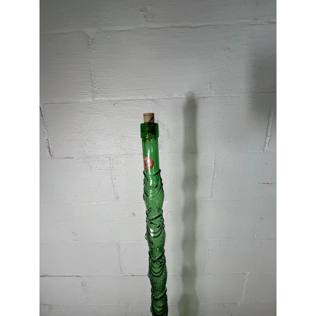 Mid 20th Century Mid Century Chianti Bottle Fish Motif For Sale - Image 5 of 9