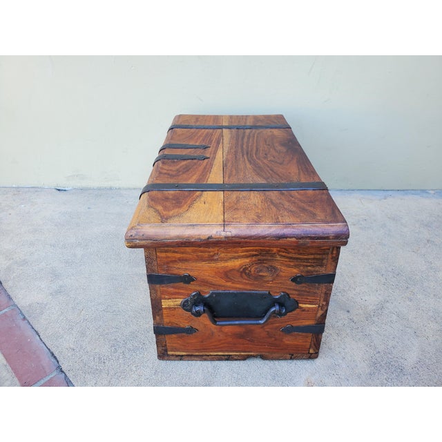 1990s Solid Wood Chest For Sale - Image 15 of 18