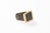 A Byzantine Bronze Ring w/ 21 Karat Gold Rope Square Trim and hand chiseled decorative accents from Byzantine era. The...