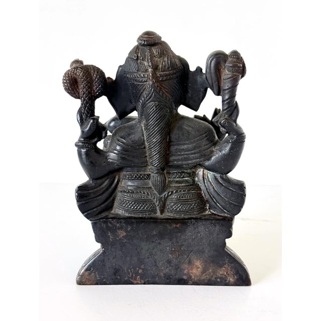 Fine Antique Bronze Statue of Ganesh from Sir Lanka For Sale - Image 13 of 14