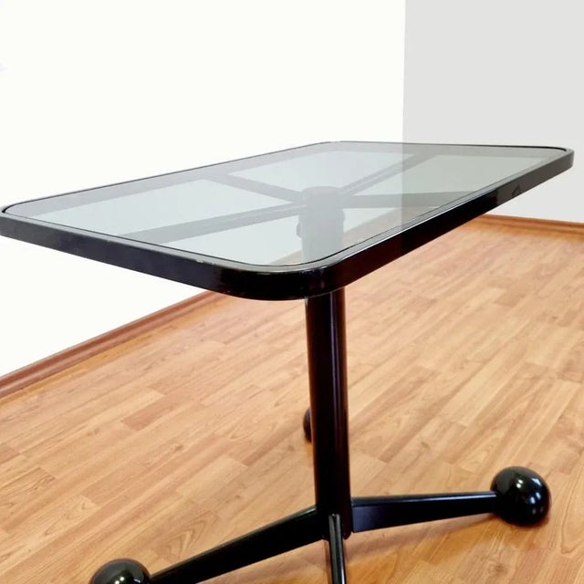 Italian Modern Black Side Table from Allegri, Italy, 1970s For Sale - Image 4 of 8