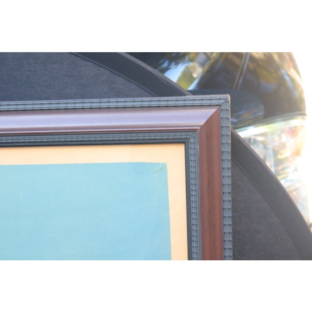 Vintage Framed French Automobile Poster Amilcar by Maurice Barbey 1932 For Sale - Image 11 of 12