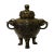 Chinese Oriental Bronze Metal Incense Burner Display For Sale
