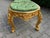 1980 Italian Baroque Gold Beech Green Velvet Bench - 1 Pc For Sale - Image 6 of 13