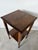 Vintage Traditional Walnut Two-Tier Side Table With Turned Legs For Sale - Image 10 of 12