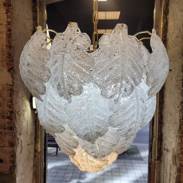 Chandelier in Murano Glass and Metal from Mazzega, Italy, 1970s For Sale - Image 6 of 18