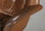 1970s Vintage Danish Cognac Leather Lounge Chair & Stool by H. W. Klein For Sale - Image 5 of 7