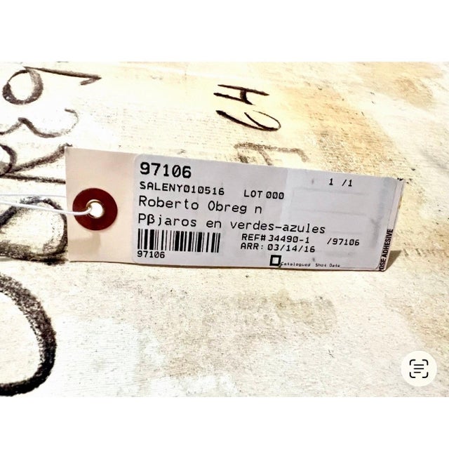 Roberto Obregon, Latin American Oil Painting Roberto Obregon Colombian Venezuelan Master, 1964 For Sale - Image 4 of 14