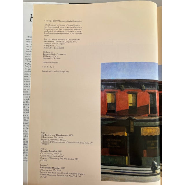 White Edward Hopper by Sherry Marker Hardcover in Dust Jacket Book For Sale - Image 8 of 12